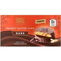ChocZero, Žemės riešutų sviesto indeliai, juodi, 8 atskirai supakuoti indeliai, 113 g