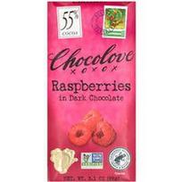 Chocolove, Avietės juodajame šokolade, 55 % kakavos, 88 g