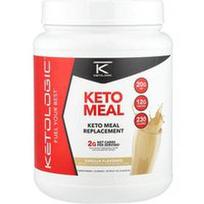 KetoLogic, KetoMeal, maisto pakaitalas, vanilė, 1,8 svaro (816 g)