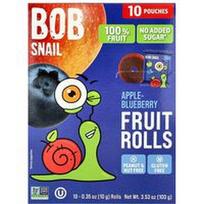 Bob Snail, Vaisių suktinukai, obuolių ir mėlynių, 10 pakelių po 10 g (0,35 uncijos)
