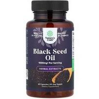 Nature's Craft, Juodųjų kmynų aliejus, 60 kapsulių (500 mg vienoje kapsulėje)