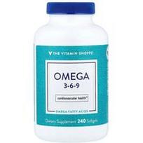 The Vitamin Shoppe, Omega 3-6-9, 240 minkštųjų kapsulių
