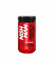 NISHMAN objemový stylingový pudr 20 g Powder Hair Styling Wax Flaming