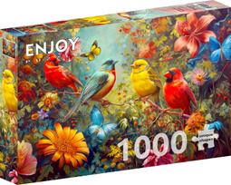 ENJOY PUZZLE dėlionė ČIULBĖJIMAI IR SPARNŲ PLAZDENIMAS, 1000 dalių, 68x48 cm, Enjoy-2272