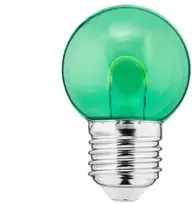 Thorgeon Lemputė LED E27, 230V, 1W, G45, 20lm, žalia, FILAMENT U, PC skaidri