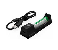 Ledlenser 500986 - Baterijų įkroviklis 1x ličio jonų 5 V + akumuliatorius 750 mAh