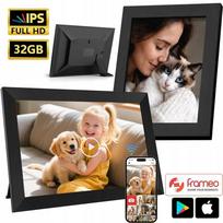 „Wozinsky“ skaitmeninis nuotraukų rėmelis 10,1″, jutiklinis IPS ekranas, „Frameo“, „Wi-Fi“, 32GB, juodas