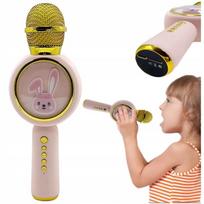 Belaidis karaoke mikrofonas vaikams „Sweet Bunny“ su „Bluetooth“ garsiakalbiu