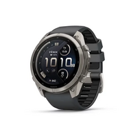 Garmin Fenix 9 Pro Smartwatch 51mm Carbon Gray DLC Titanium with Black Pebble Grey Silicone Band