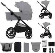 KINDERKRAFT universalus vežimas 2IN1 NEA 2.0, platinum pilkas, KSNEA002GRY2000