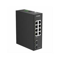 D-Link DIS-100G-10 10-portowy przemysłowy przełącznik gigabitowy 4x RJ45 + 2x SFP | 790069478390 | 790069478390