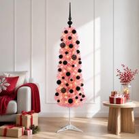 Dirbtinė siaura Kalėdų eglutė su žaisliuku 150 cm 150 LED