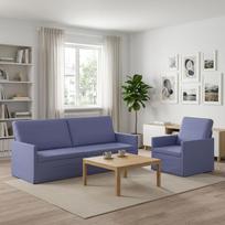 Sofos komplektas 2 pcs Džinsinės mėlynos Audinys