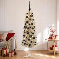 Dirbtinė siaura kalėdinė eglutė su žaisliuku 150 cm 150 LED