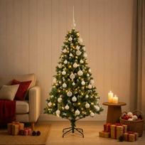 Dirbtinė Kalėdų eglutė su burbulais 150 cm 150 LED Šilta balta
