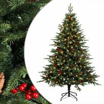 Dirbtinė Sulankstoma Kalėdų Eglutė 240 cm 300 LED Šilta balta