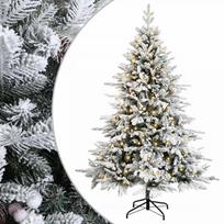 Dirbtinė Sulankstoma Kalėdų Eglutė 210 cm 300 LED Šilta balta