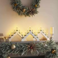 Kalėdų žvakių tiltas 3 vnt. 7 LED Šilta balta 39.5 x 5 x 29 cm