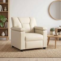 Sofa Kreminė 91 x 85 x 93 cm Dirbtinė oda