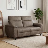 Sofa Tamsiai pilka 178 x 90 x 95 cm Dirbtinė suedė oda