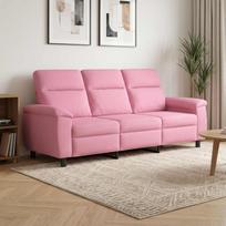Sofa Rožinė 214 x 90 x 95 cm Audinys
