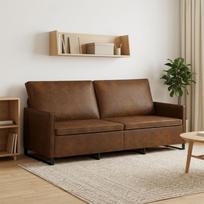 3 vietų sofa Ruda 190 x 81 x 82 cm Dirbtinė zomša