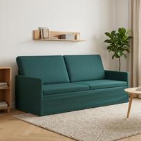 3 vietų sofa Tamsiai žalia 190 x 81 x 82 cm Audinys