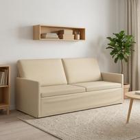 3 vietų sofa Kreminė 190 x 81 x 82 cm Audinys