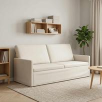 3 vietų sofa Kreminė 190 x 81 x 82 cm Aksomas