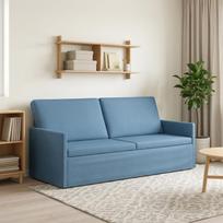 3 vietų sofa Mėlyna 190 x 81 x 82 cm Kordūrinis audinys