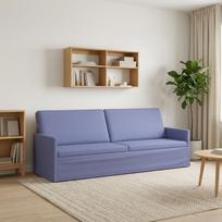 3 vietų sofa Džinsinės mėlynos 220 x 81 x 82 cm Audinys