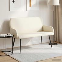 Dvivietė sofa su metalinėmis kojelėmis 2 vietos Kreminė