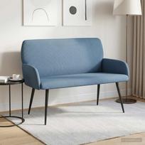 Dvivietė sofa su metalinėmis kojelėmis 2 vietos Mėlyna