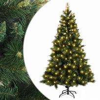 Dirbtinė Sulankstoma Kalėdų Eglutė 180 cm 300 LED Šilta balta