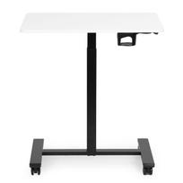 Kompiuterio stalas reguliuojamo aukščio ModernHome JNI-PN01-1-5-NP, 70 cm x 48 cm, 71.5 - 112 cm, balta sp./juoda sp.