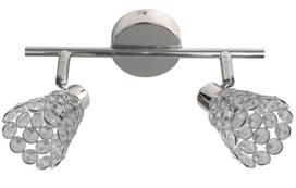Šviestuvas lubų Candellux Lighting Glossy 92-97470, G9, 2 x 40 W, skaidri sp./chromo sp. / chromo sp.