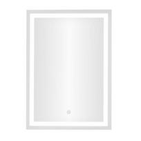 Veidrodis ModernHome VKM-ECO-4, su apšvietimu, kabinamas, 50 cm x 70 cm, sidabro sp.