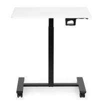 Kompiuterio stalas reguliuojamo aukščio ModernHome JNI-PN01-1-5-NP, 70 cm x 48 cm, 71.5 - 112 cm, balta sp./juoda sp.