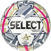 Rankinio kamuolys Select Ultimate Replica EHF Champions League, 1 dydis, mėlyna sp./aukso sp./balta sp.