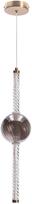 Šviestuvas lubų Candellux Lighting Kelly 31-54500, LED, 2700 °K, 1 x 8 W, pilka sp. / aukso sp.