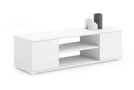 TV staliukas su plastikinėmis kojelėmis KOBI FOCUS 155 cm Baltas
