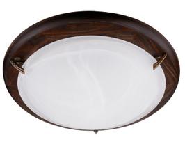 Šviestuvas lubų Candellux Lighting Duna 14-98255, E27, 2 x 60 W, balta sp. / ruda sp., 36 x 36 cm