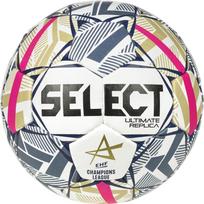 Rankinio kamuolys Select Ultimate Replica EHF Champions League, 1 dydis, mėlyna sp./aukso sp./balta sp.