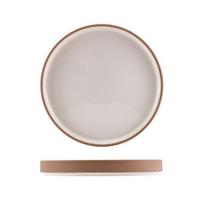 Lėkštė KAVA White Raw Wall Stone 20 cm Stačiu kraštu