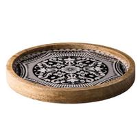 Lėkštė medinė MARRAKECH 25 cm Juoda