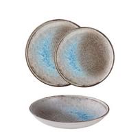 Lėkštė gili DELTA Brown/Blue 25 cm