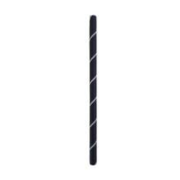 Šiaudeliai Popieriniai Juodi Dryžuoti 7x150 mm (250 vnt.)
