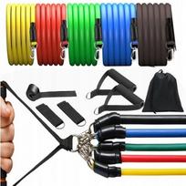 Treniruočių elastinės juostos, mankštos rinkinys nuo GYM FITNESS
