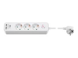 Goobay | 41264 3-Way Power Strip with Switch and USB | Sockets quantity 3