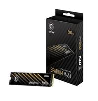 SSD|MSI|SPATIUM M461| 500GB|M.2|PCI Express 4.0|NVMe Yes|Write speed 1700MB/s|Read speed 4700MB/s|MTBF 1500000 h|110xTBW rati